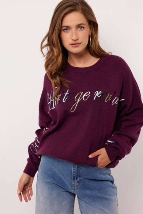 Fluresk 25nvf01 versline knit sweater